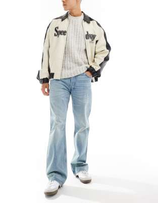 Weekday Weekday Motion slim fit bootcut jeans in aeon blue