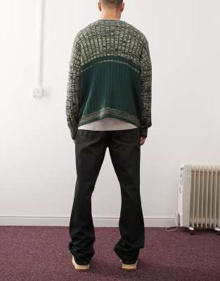 Weekday Motion Slim Slightly Bootcut Jeans In Green