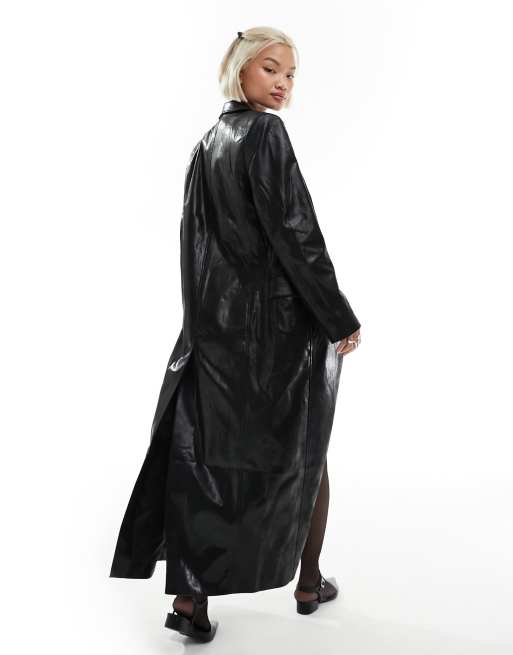 North face city on sale midi trench black