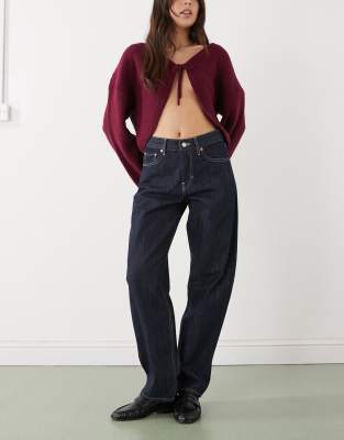 Nebula - Cocoon-Jeans in blauer Rinse-Waschung Blau W24 L32
