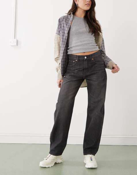 Weekday – Nebula – Svarta jeans i cocoon-modell - view 1
