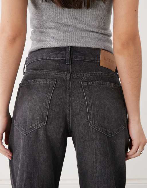 Weekday – Nebula – Svarta jeans i cocoon-modell, 5 av 5