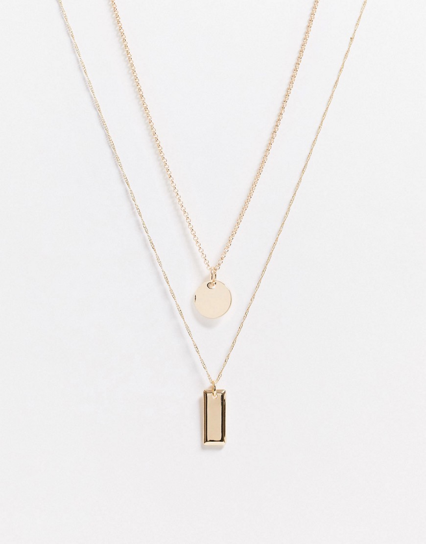 Weekday necklace in gold