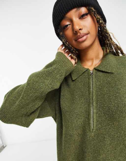 Green knit sweater outfit sale