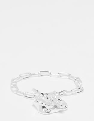 Louis Vuitton Bracelet Monogram Chain Silver-tone/Black in Stainless Steel  with Silver-tone - US