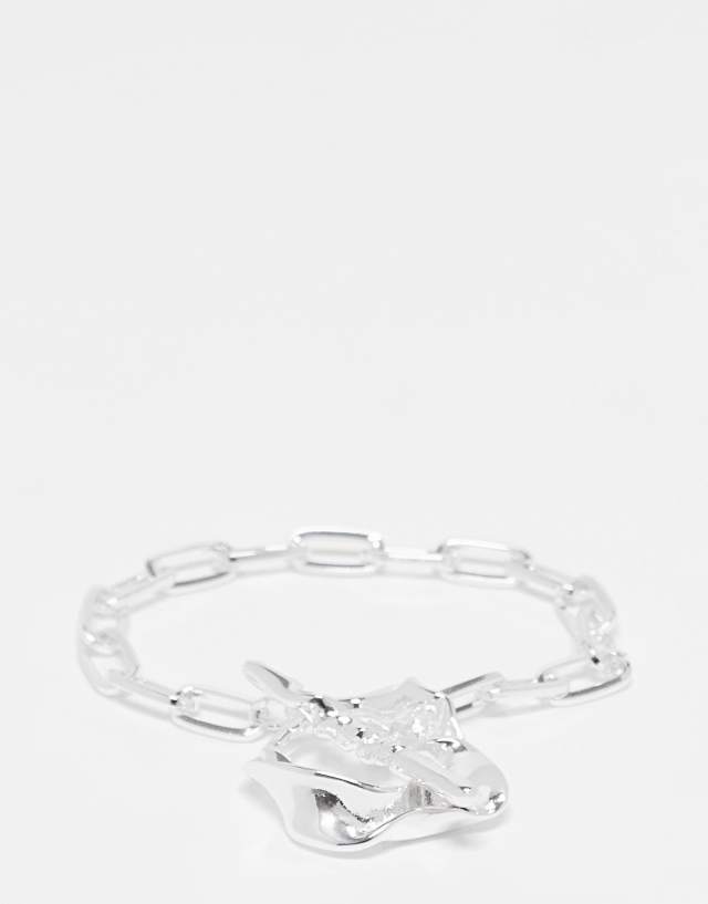 Weekday Nicole chain bracelet in silver