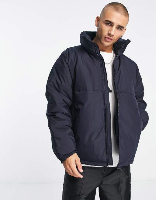 Weekday nils puffer jacket in navy