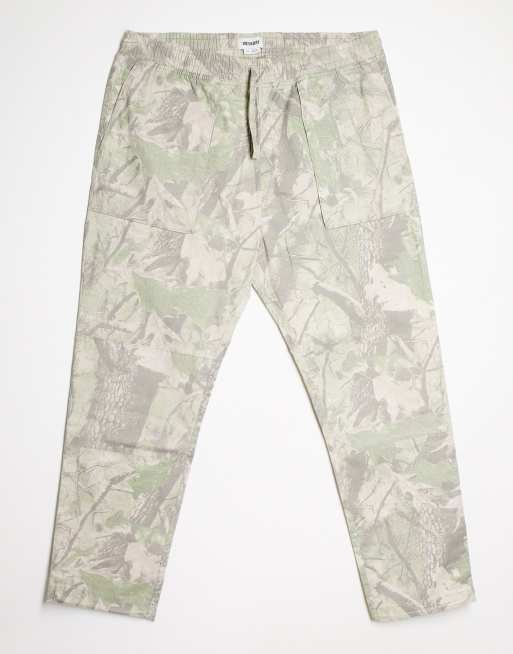 Weekday Noah cargo trousers in light camo