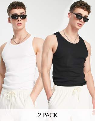 Weekday noah vest 2-pack in multi