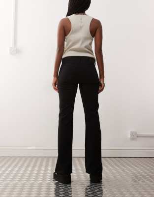Weekday Nova Low Waist Slim Fit Bootcut Jeans In Blue