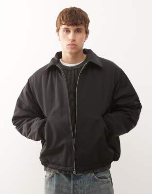 Weekday Nylon Jacket In Brown