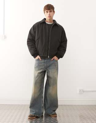 Weekday Nylon Jacket In Brown