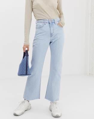 bootcut light blue jeans