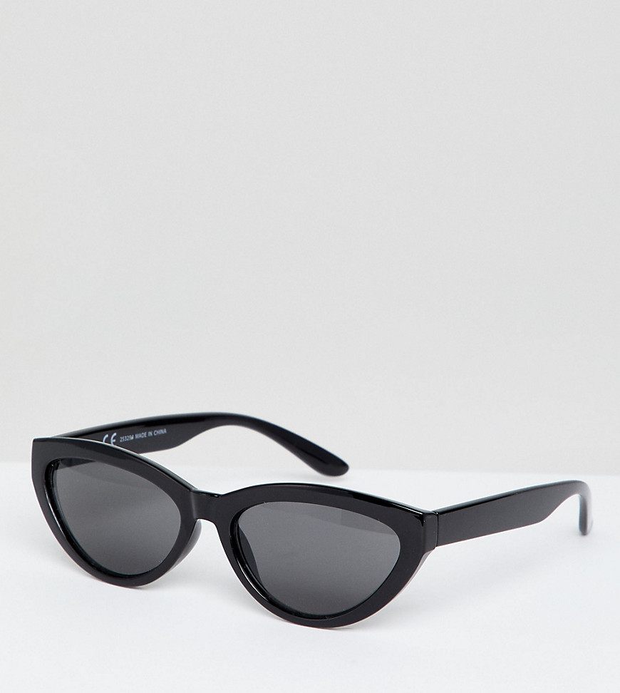 Weekday - Ovale cateye zonnebril in zwart