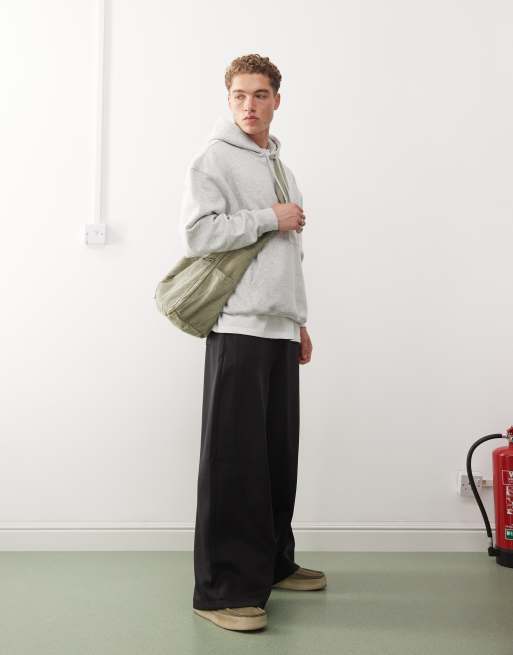 Weekday – Oversize-Kapuzenpullover in grau meliert, 2 von 4
