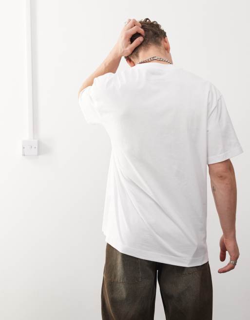 Weekday – Oversize-T-Shirt in Weiß, 3 von 4