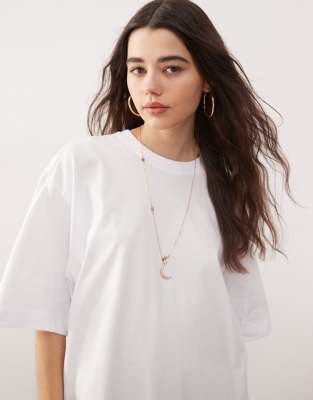 Weekday - Oversize-T-Shirt in Weiß