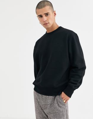 asos black sweatshirt