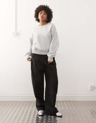 Weekday Oversized Boxy Fit Sweatshirt In White