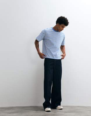 Weekday Oversized Boxy T-shirt In Blue