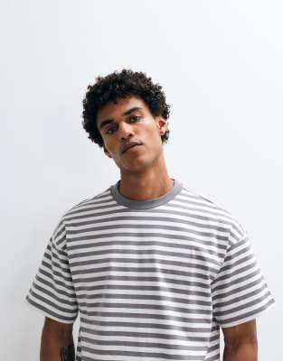 Weekday Oversized Boxy T-shirt In Multi
