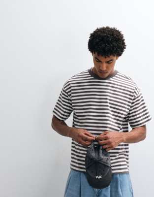 Weekday Oversized Boxy T-shirt In Multi