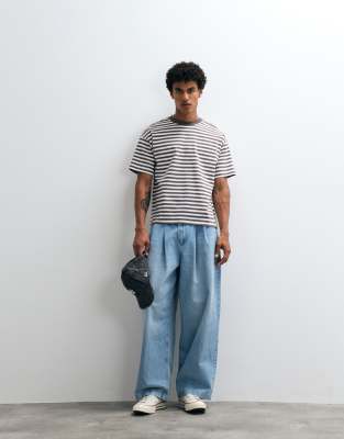 Weekday Oversized Boxy T-shirt In Multi