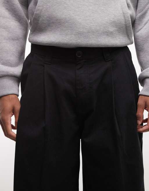 Weekday oversized chino pants in black, 5 of 5