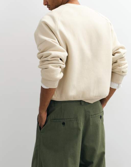 Weekday oversized chino pants in khaki, 5 of 5