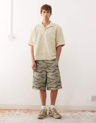 Weekday Oversized Cord Camp Collar Shirt