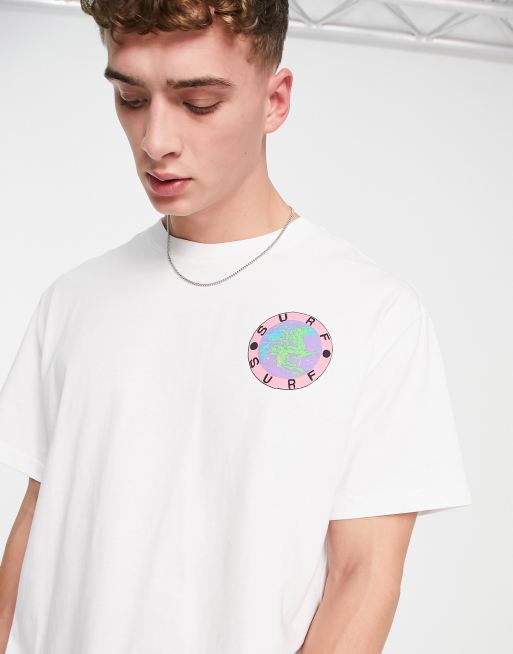 Weekday oversized graphic printed T-shirt in white | ASOS