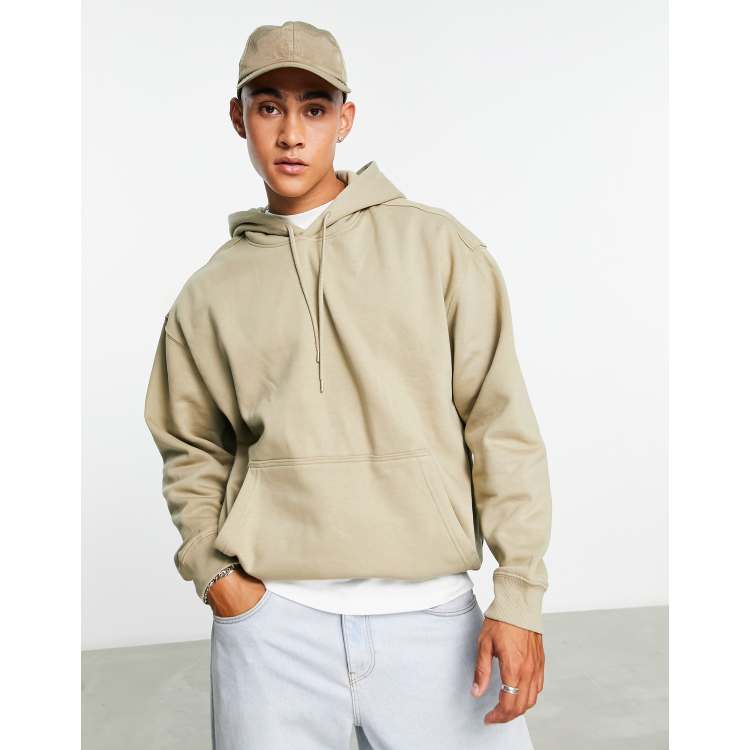 Weekday oversized hoodie in beige