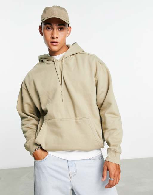 Weekday oversized hoodie in beige