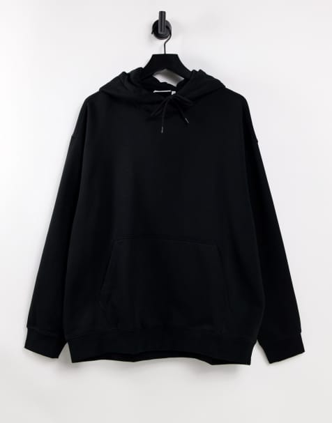 Weekday oversized hoodie in black - view 1