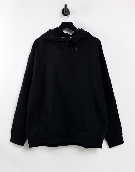 Weekday oversized hoodie in black, ASOS