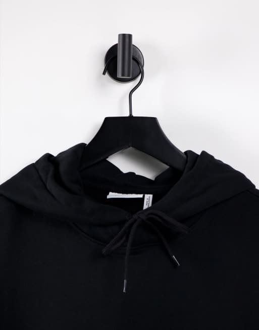 Weekday oversized hoodie in black, 3 of 4