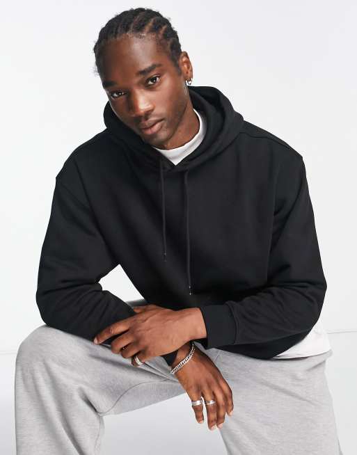 Oversized Fit Hoodie - Black/Campus - Men