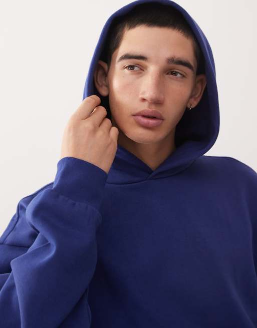 Weekday - Oversized hoodie in blauw, 5 van 5