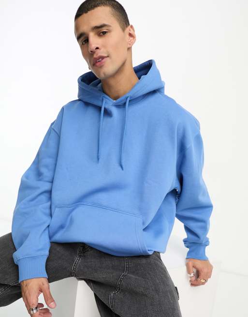 Weekday oversized hoodie in blue