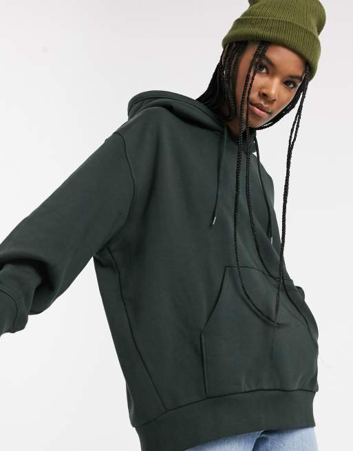 Oversized store hoodie green