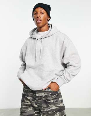 Weekday Oversized Hoodie In Gray