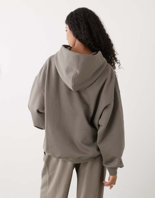 Weekday oversized hoodie in mid gray - part of a set, 3 of 4