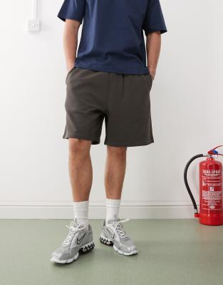 Weekday Oversized Jersey Shorts In Blue