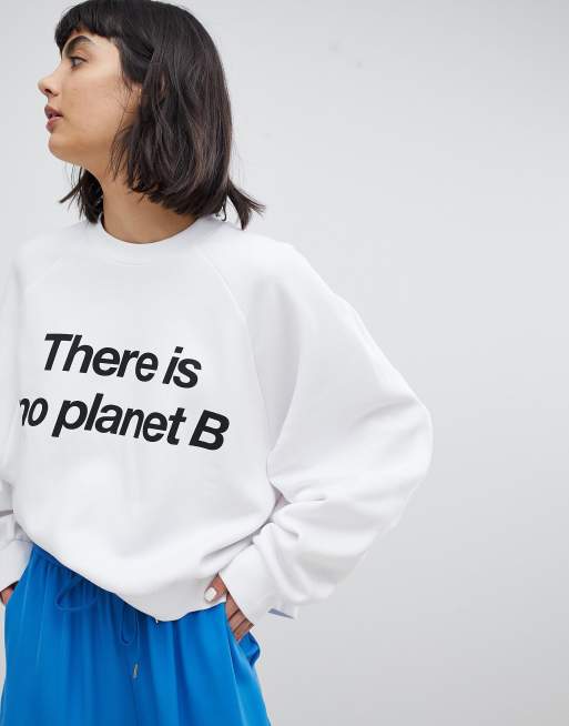 Weekday Oversized Logo Sweatshirt Asos