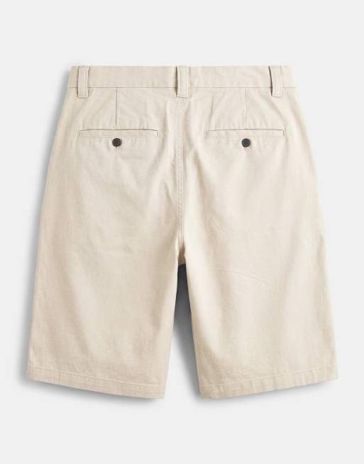 Weekday oversized long chino shorts in beige, 7 of 7