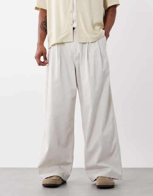Weekday - Oversized lysbeige chinobukser, 2 af 5