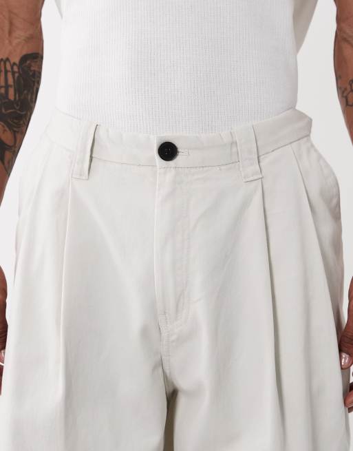 Weekday - Oversized lysbeige chinobukser, 5 af 5