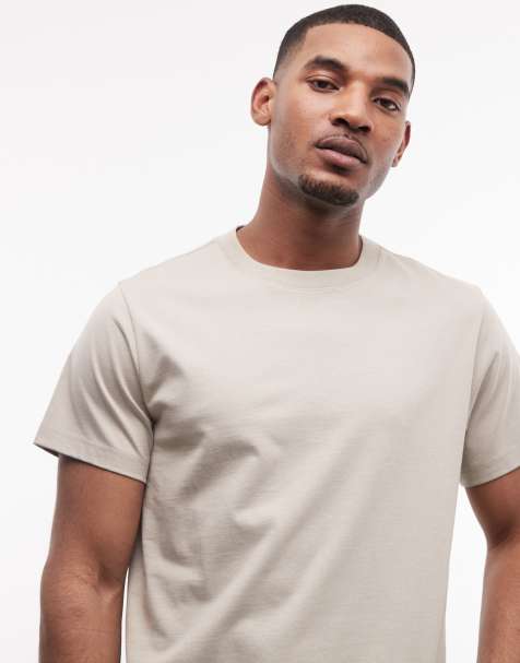 Weekday - Oversized recht T-shirt in zandkleur - view 1