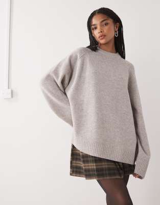 Weekday Oversized Relaxed Fit Sweater In Gray