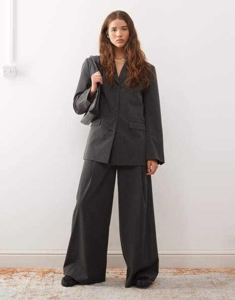 Weekday oversized set in dark gray melange - view 1